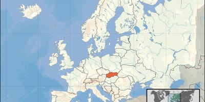 Местоположение на Словакия върху картата на света