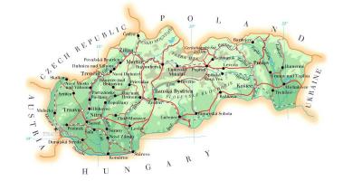 Карта на ски курорти на Словакия